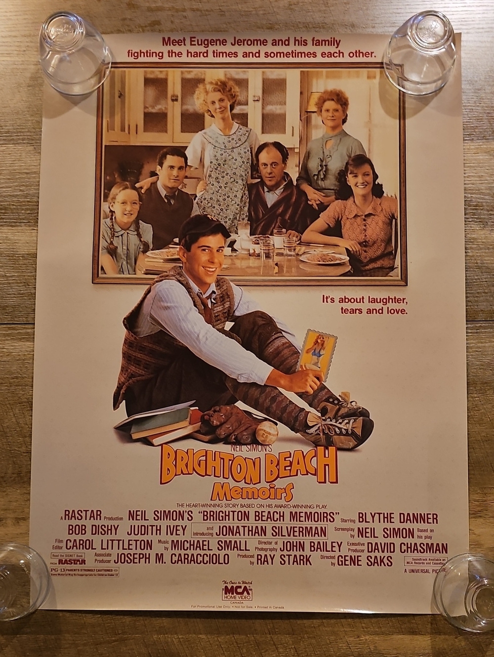 Vintage 1987 Brighton Beach Memoirs Canadian Video Store Promo Poster